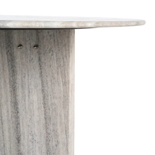 Table basse pierre naturelle beige Ixia 100 cm — vue 2