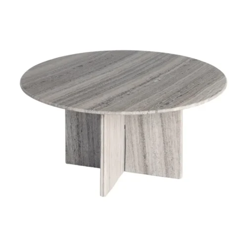 Table basse pierre naturelle beige Ixia 100 cm — vue 7