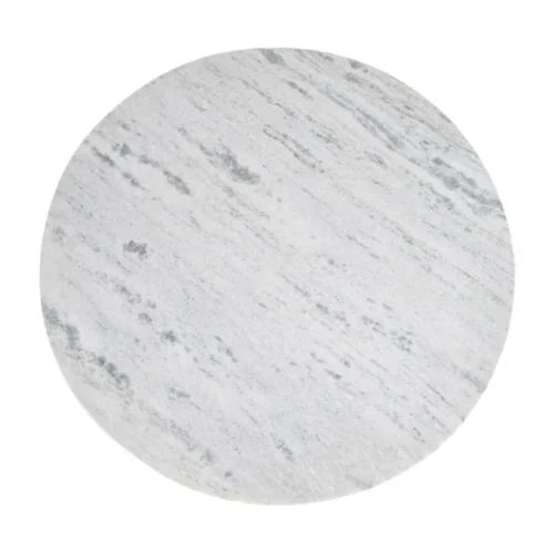 Table basse pierre naturelle blanche Ixia 100 cm — vue 6