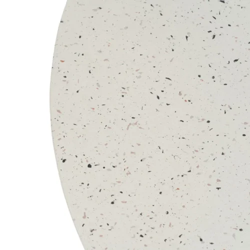 Table basse plateau fibre de magnésium blanche Ixia 90 cm — vue 4
