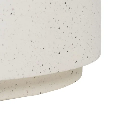 Table basse plateau fibre de magnésium blanche Ixia 90 cm — vue 8