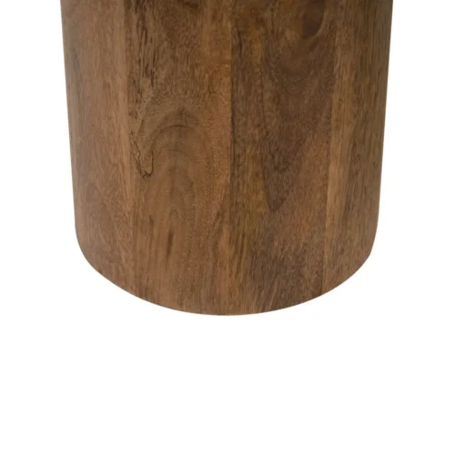 Table basse plateau marbre blanc et bois de manguier Ixia 135 cm — vue 10