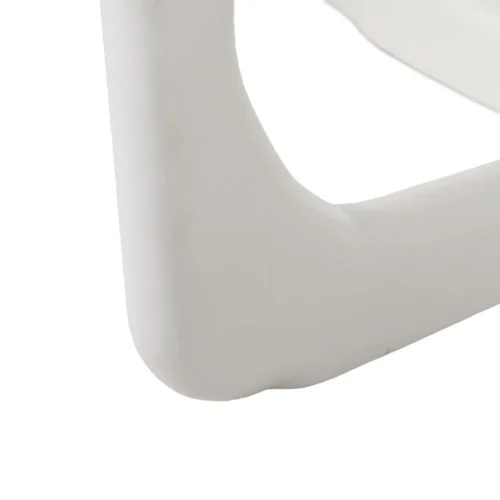 Table basse plateau marbre blanc et bois de manguier Ixia 75 cm — vue 9