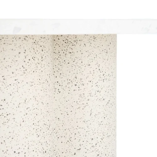 Table basse plateau marbre blanc piètement métal Ixia 60 cm — vue 4