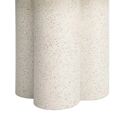 Table basse plateau marbre blanc piètement métal Ixia 60 cm — vue 5