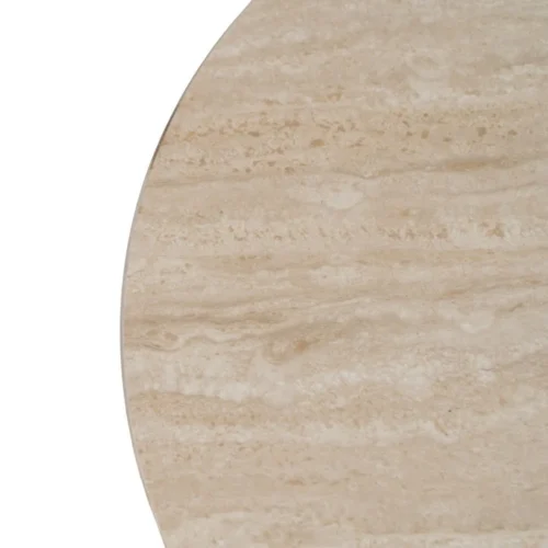 Table basse plateau pierre frittée beige Ixia 70 cm — vue 3