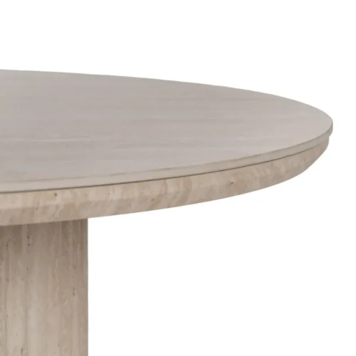 Table basse plateau pierre frittée beige Ixia 70 cm — vue 5