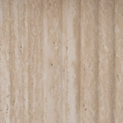 Table basse plateau pierre frittée beige Ixia 70 cm — vue 6
