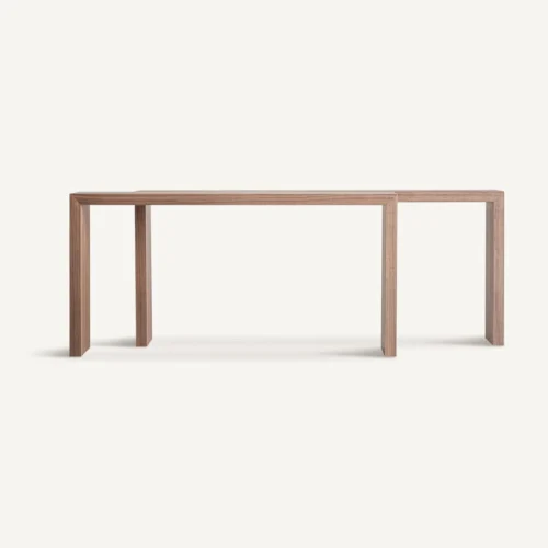 Table basse Platte noyer ensemble de 2 Vical Home