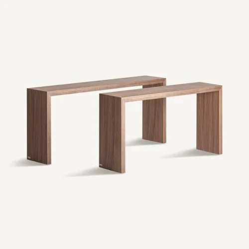 Table basse Platte noyer ensemble de 2 Vical Home — vue 2