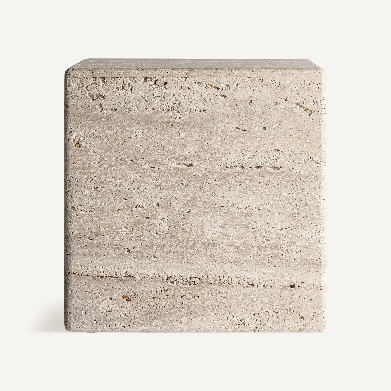 Table basse Rapolano travertin beige 45 x 45 Vical Home