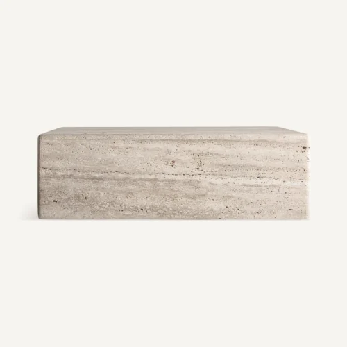 Table basse Rapolano travertin beige 80 x 80 Vical Home