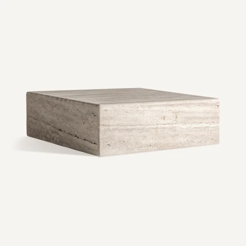 Table basse Rapolano travertin beige 80 x 80 Vical Home — vue 2