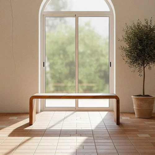Table basse rectangulaire allongée plateau épais bois de manguier naturel Ixia 147,5 cm