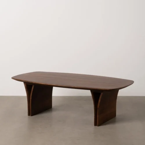Table basse rectangulaire bois d'acacia brun Ixia 130 cm — vue 10