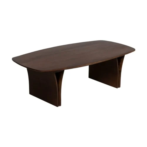 Table basse rectangulaire bois d'acacia brun Ixia 130 cm — vue 2