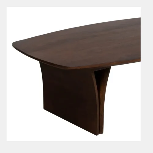 Table basse rectangulaire bois d'acacia brun Ixia 130 cm — vue 6