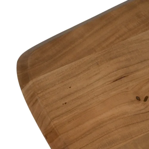 Table basse rectangulaire bois d'acacia et métal Ixia 110 cm — vue 3