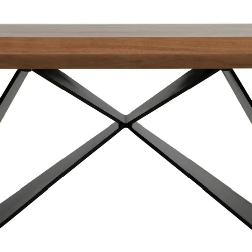 Table basse rectangulaire bois d'acacia et métal Ixia 110 cm — vue 6