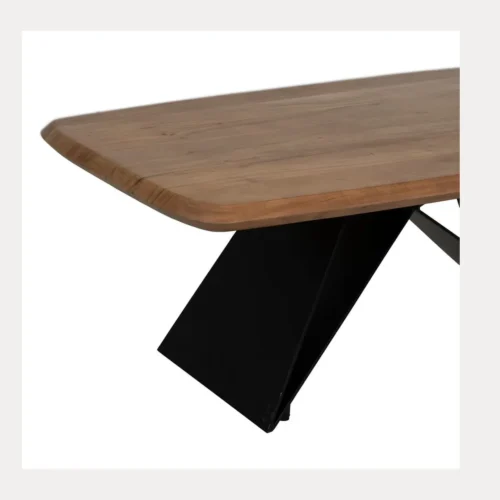 Table basse rectangulaire bois d'acacia et métal Ixia 110 cm — vue 7
