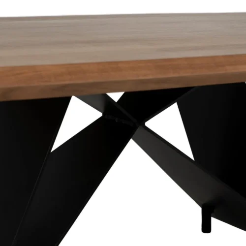 Table basse rectangulaire bois d'acacia et métal Ixia 110 cm — vue 8