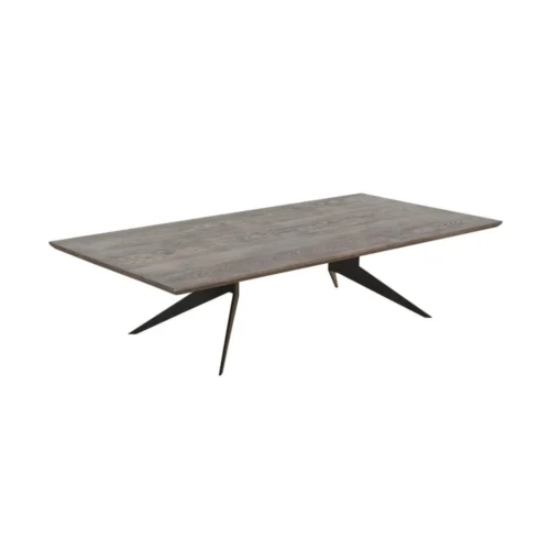 Table basse rectangulaire bois de chêne Ixia 140 x 32 cm
