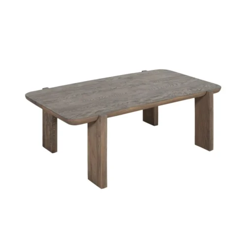 Table basse rectangulaire bois de chêne Ixia 140 x 40 cm