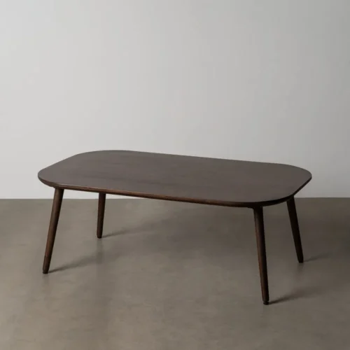 Table basse organique bois de manguier marron foncé Ixia 115 cm