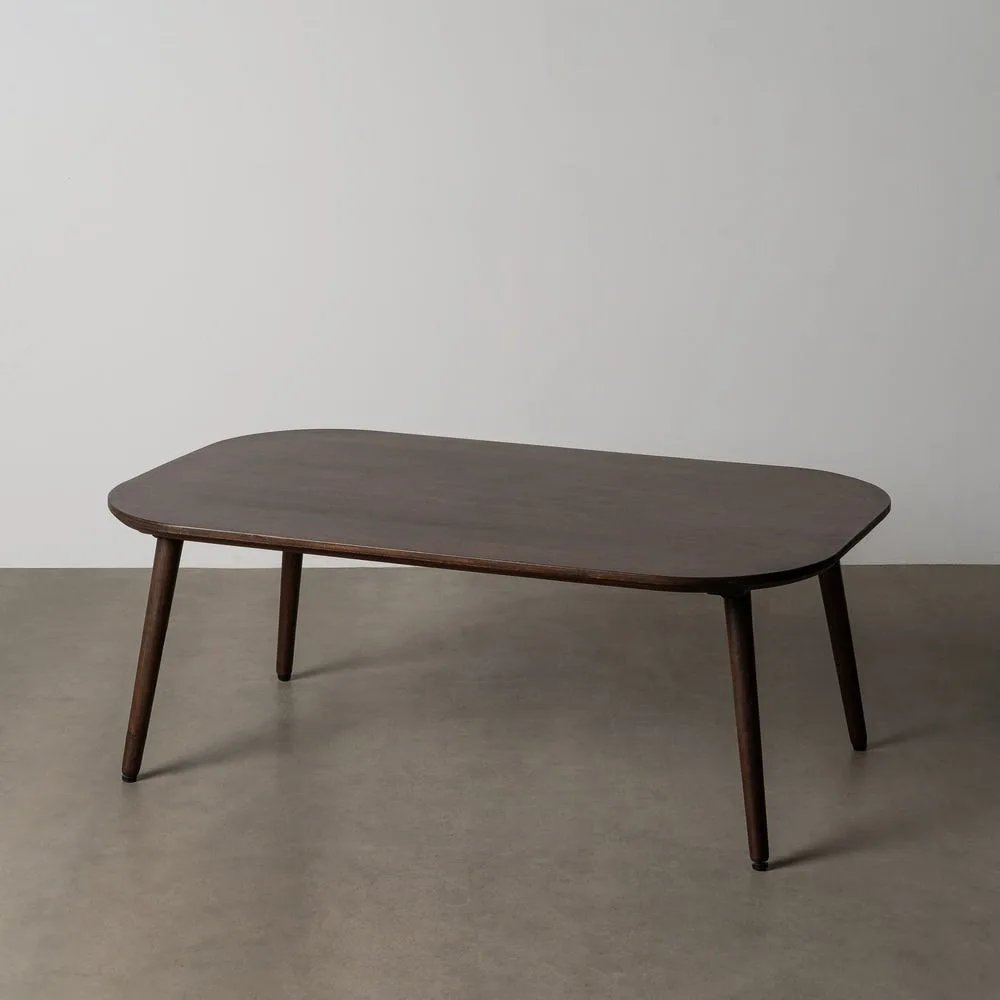 Table basse organique bois de manguier marron foncé Ixia 115 cm