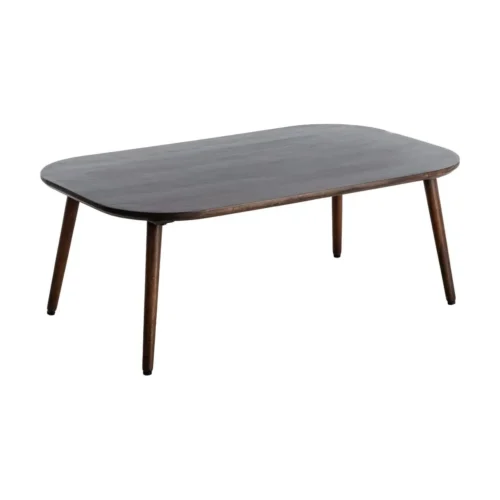 Table basse organique bois de manguier marron foncé Ixia 115 cm — vue 2