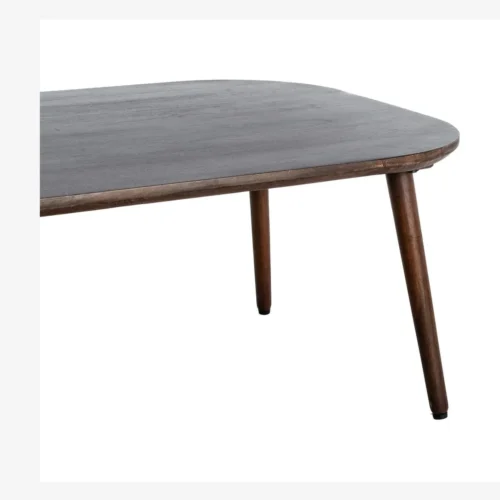 Table basse organique bois de manguier marron foncé Ixia 115 cm — vue 3