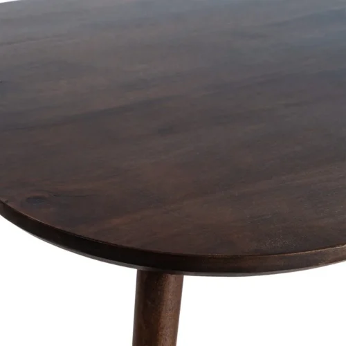 Table basse organique bois de manguier marron foncé Ixia 115 cm — vue 5