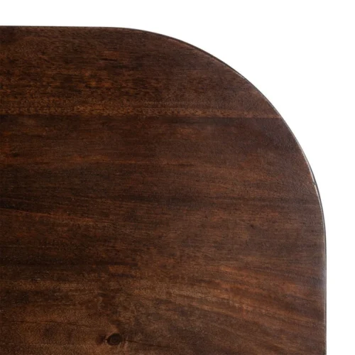 Table basse organique bois de manguier marron foncé Ixia 115 cm — vue 6
