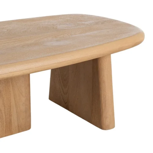 Table basse rectangulaire bois de manguier naturel Ixia 120 cm — vue 4