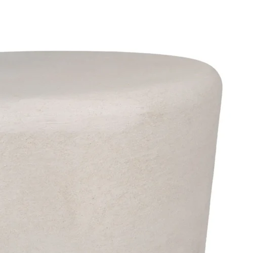Table basse organique laquée blanche Ixia 125 cm — vue 4
