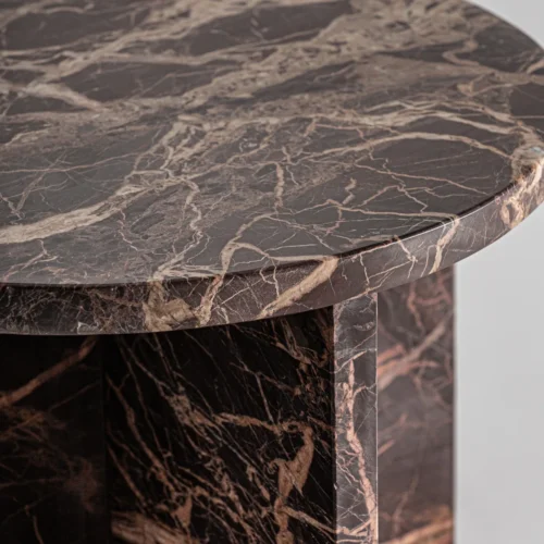Table basse Ruskeala marbre foncé Vical Home — vue 3