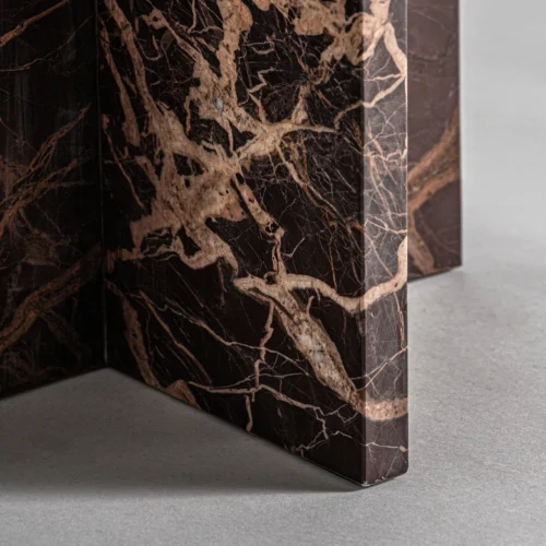 Table basse Ruskeala marbre foncé Vical Home — vue 4