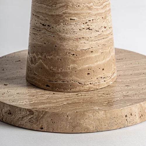 Table basse Rust marbre beige et fer bronze Vical Home — vue 4