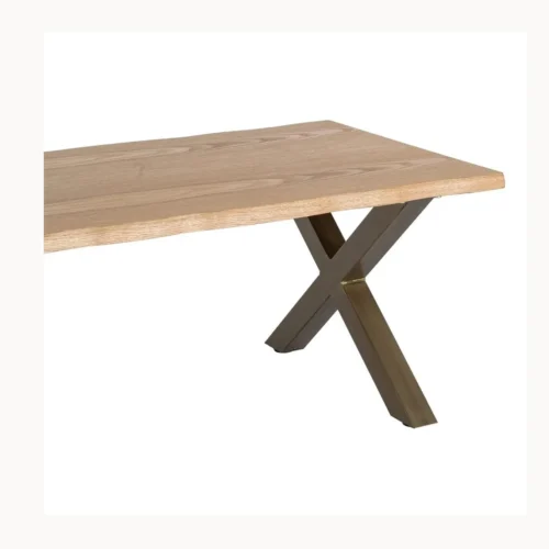 Table basse structure bois et métal Ixia 110 cm — vue 2