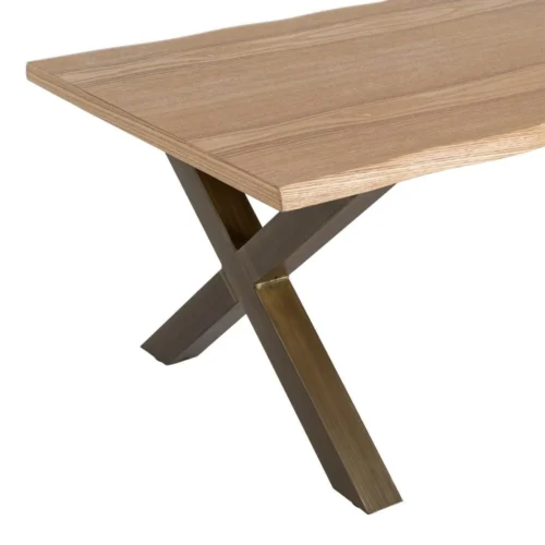 Table basse structure bois et métal Ixia 110 cm — vue 3
