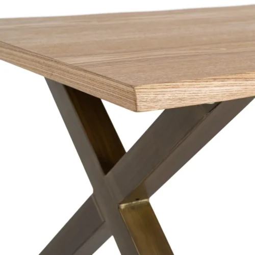 Table basse structure bois et métal Ixia 110 cm — vue 5