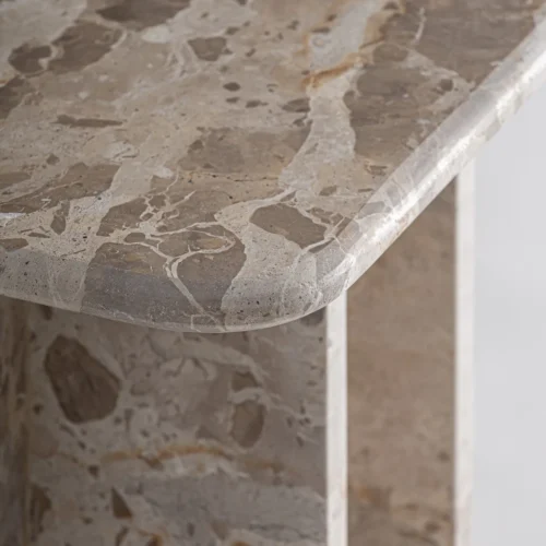 Table basse Swalmen marbre beige Vical Home — vue 3