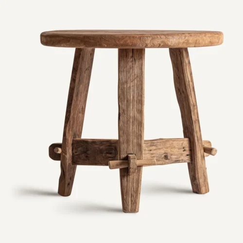 Table basse teck recyclé marron 50 x 50 x 47 Vical Home