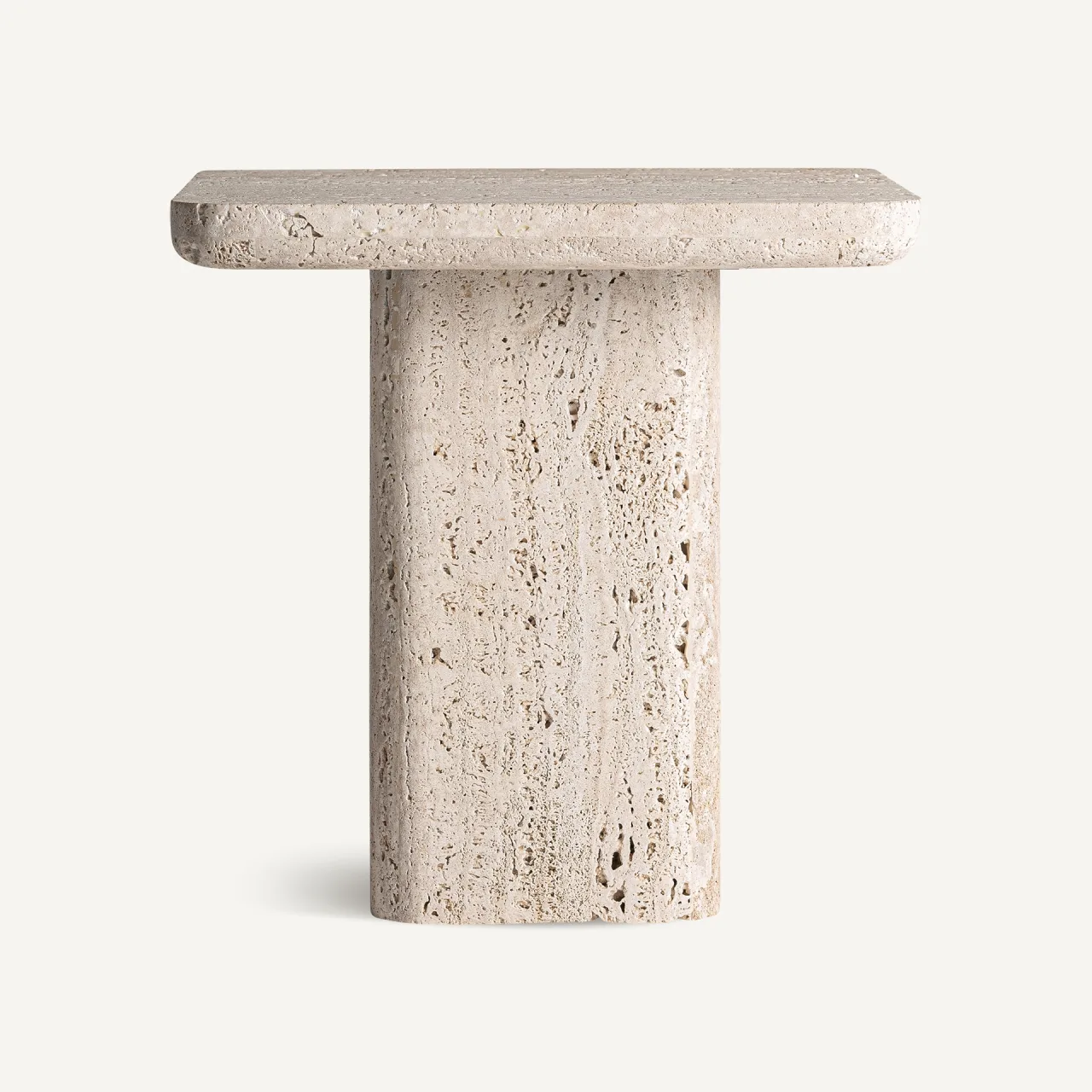 Table basse Theuville travertin beige 45 cm Vical Home