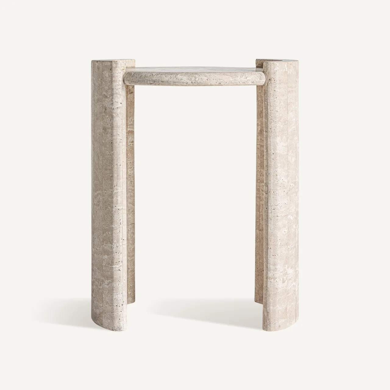 Table basse Thiennes travertin beige 45 cm Vical Home