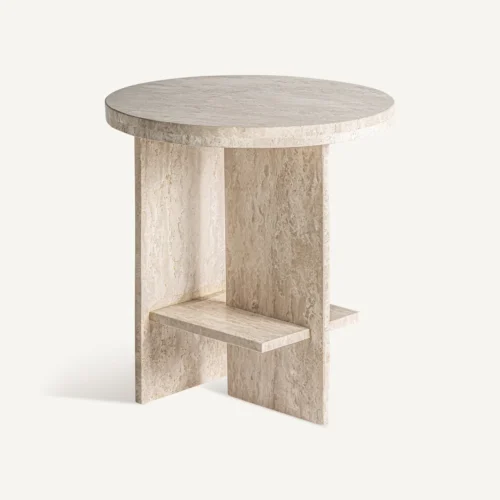 Table basse Thiennes travertin beige Vical Home — vue 2