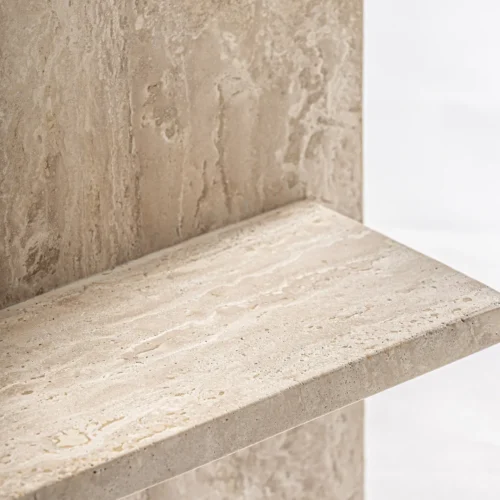 Table basse Thiennes travertin beige Vical Home — vue 4