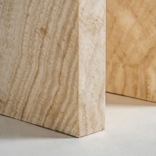 Table basse Thiennes travertin brun clair Vical Home — vue 4