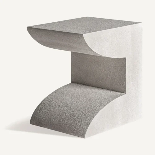 Table basse Trim ciment blanc cassé Vical Home — vue 2