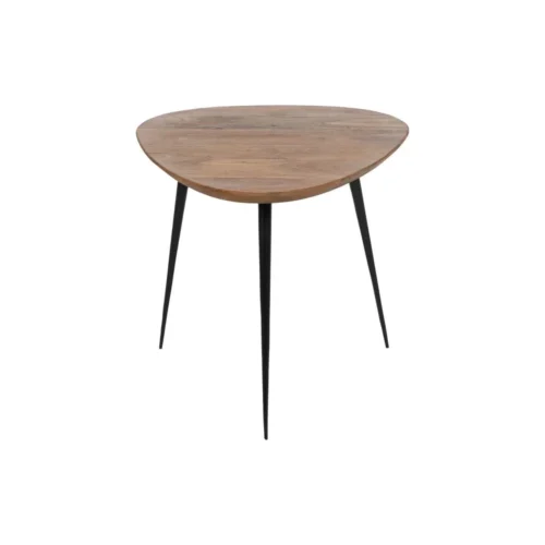 Table basse trio bois d'acacia et métal Ixia 86 cm — vue 3